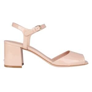 Ferragamo NIB Sally 60mm Patent Leather Sandals in Rose Size 8